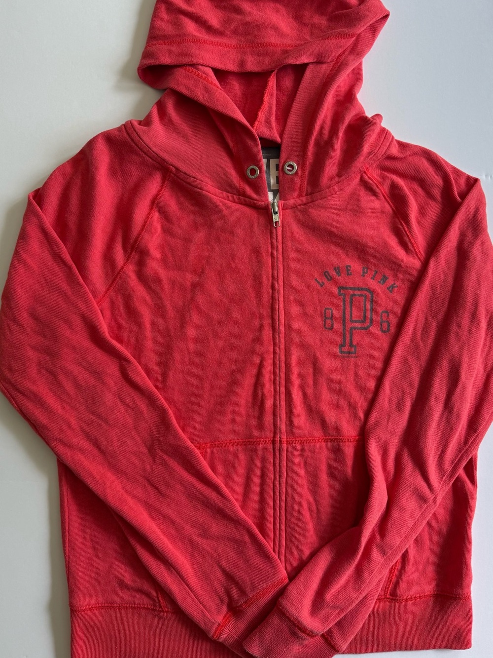 PINK Victoria's Secret Magenta Zip-Up Hoodie